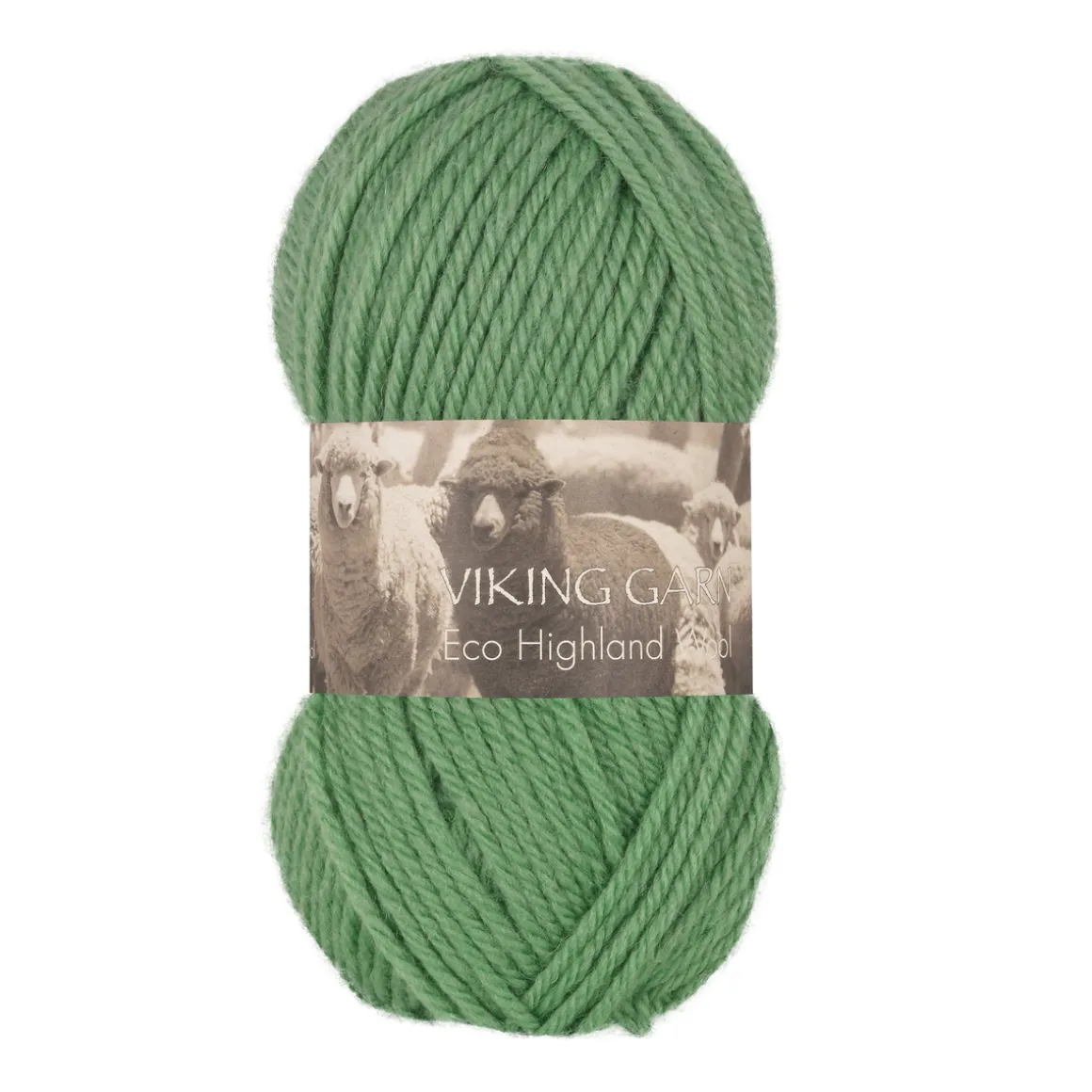 Viking Garn Eco Highland Wool 50 g grøn 232