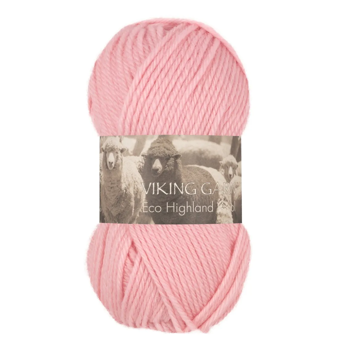 Viking Garn Eco Highland Wool 50 g lys rosa 263