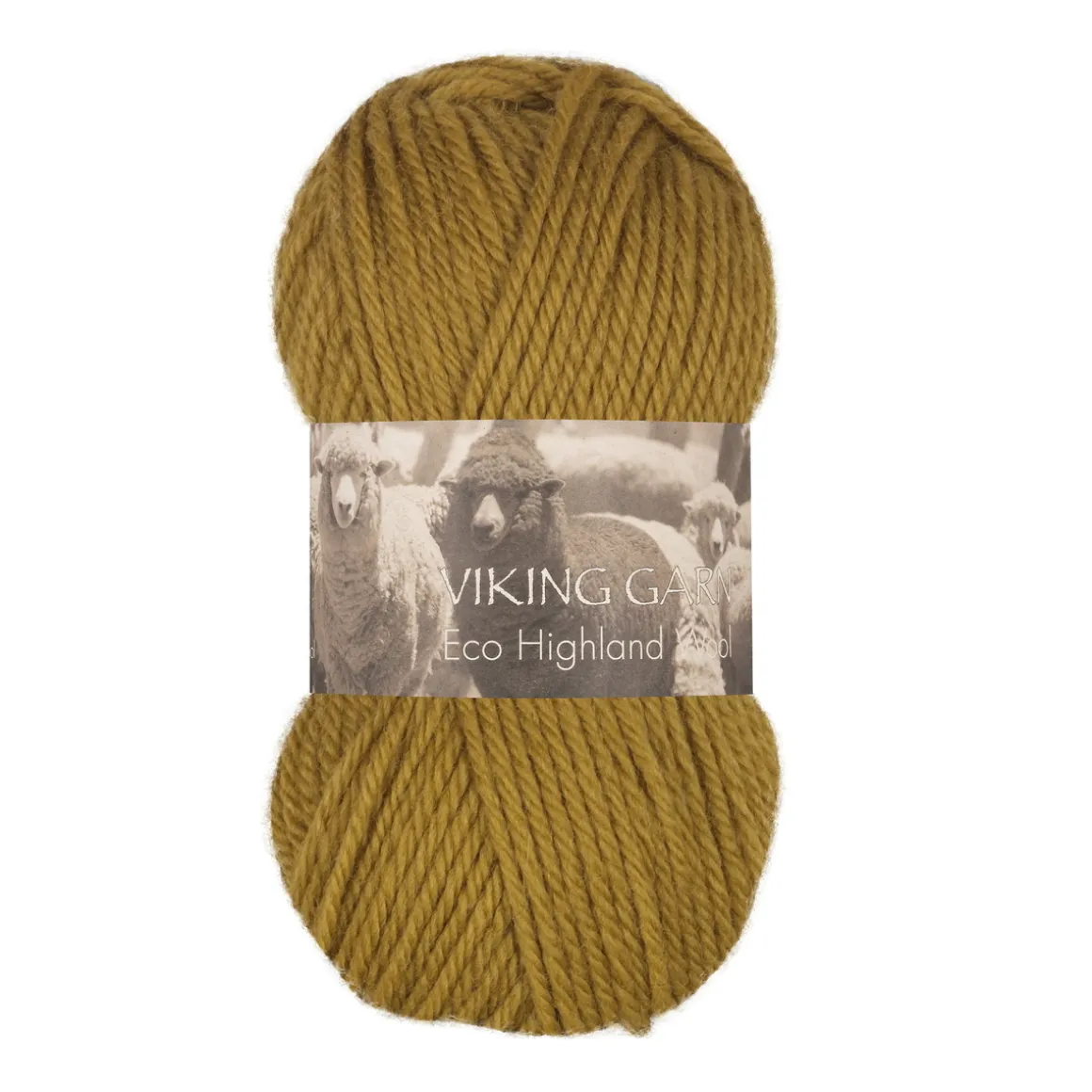 Viking Garn Eco Highland Wool 50 g gulgrøn 236