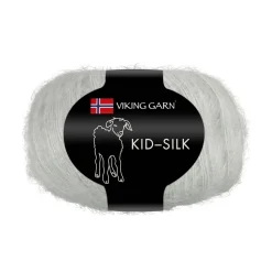 Viking Garn Kid-Silk 25 g perlegrå 312