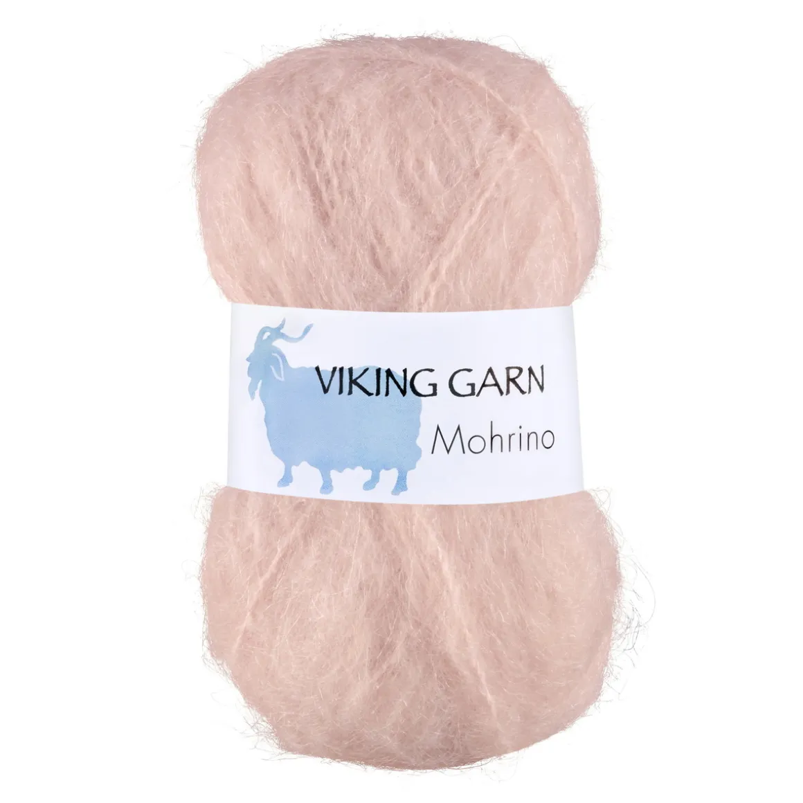Viking Garn Mohrino 50 g lys rosa 582