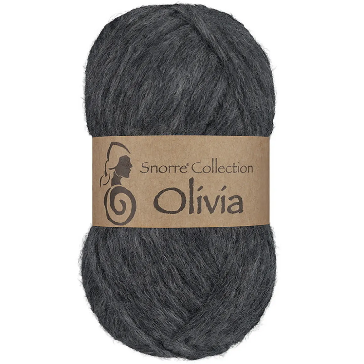 Viking Garn Olivia 50g antracitgrå
