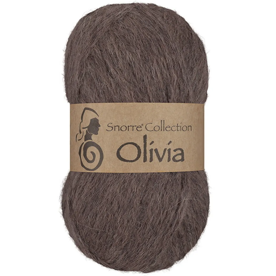 Viking Garn Olivia 50g brun