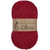 Viking Garn Olivia 50g mørkerød