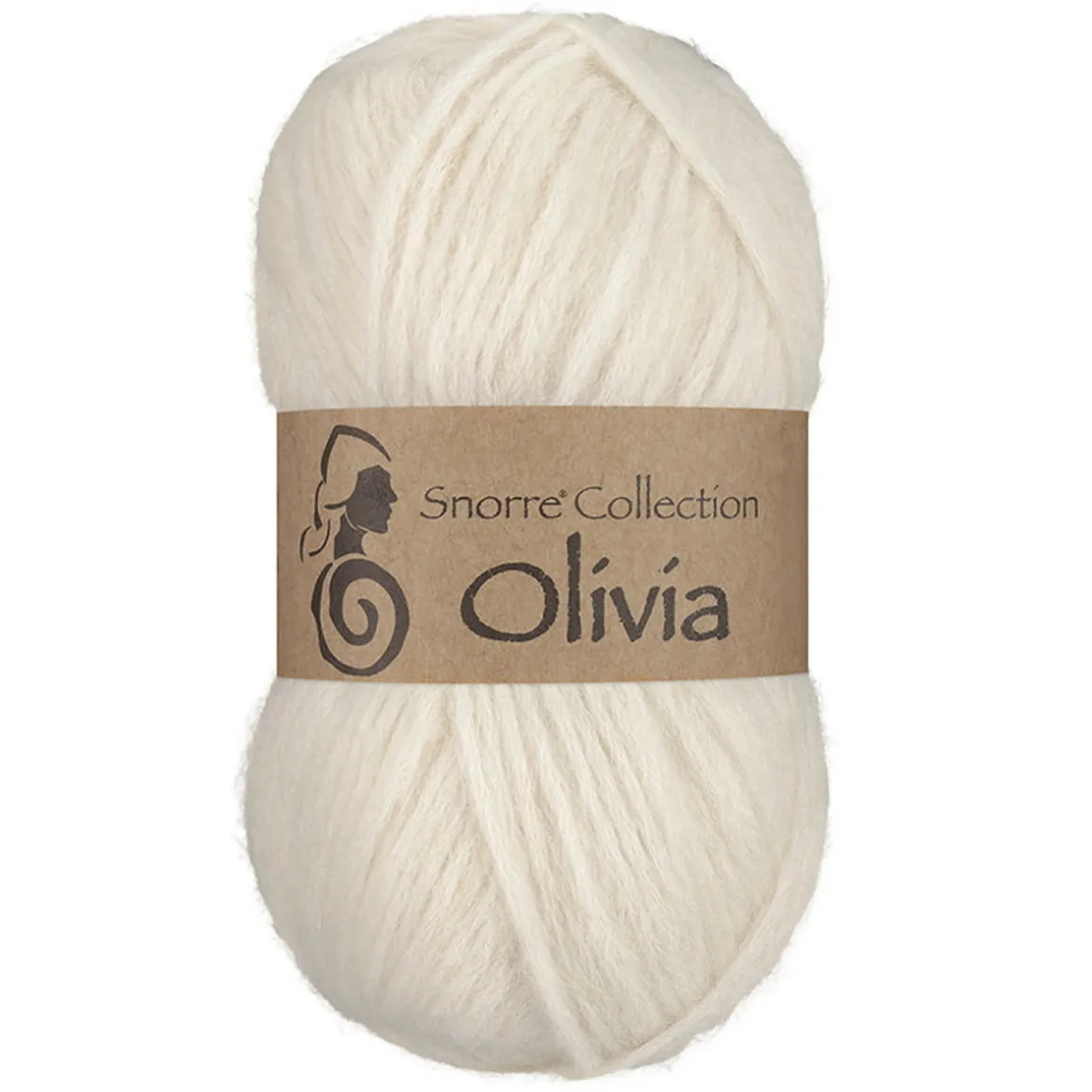 Viking Garn Olivia 50g naturhvid