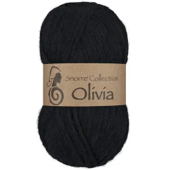 Viking Garn Olivia 50g sort