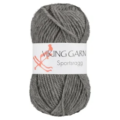 Viking Garn Sportsragg 50 g grå 530