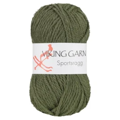 Viking Garn Sportsragg 50 g mørkegrøn 532