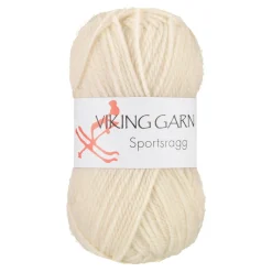 Viking Garn Sportsragg 50 g naturhvid 502