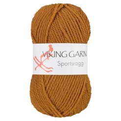 Viking Garn Sportsragg 50 g okkergul 546