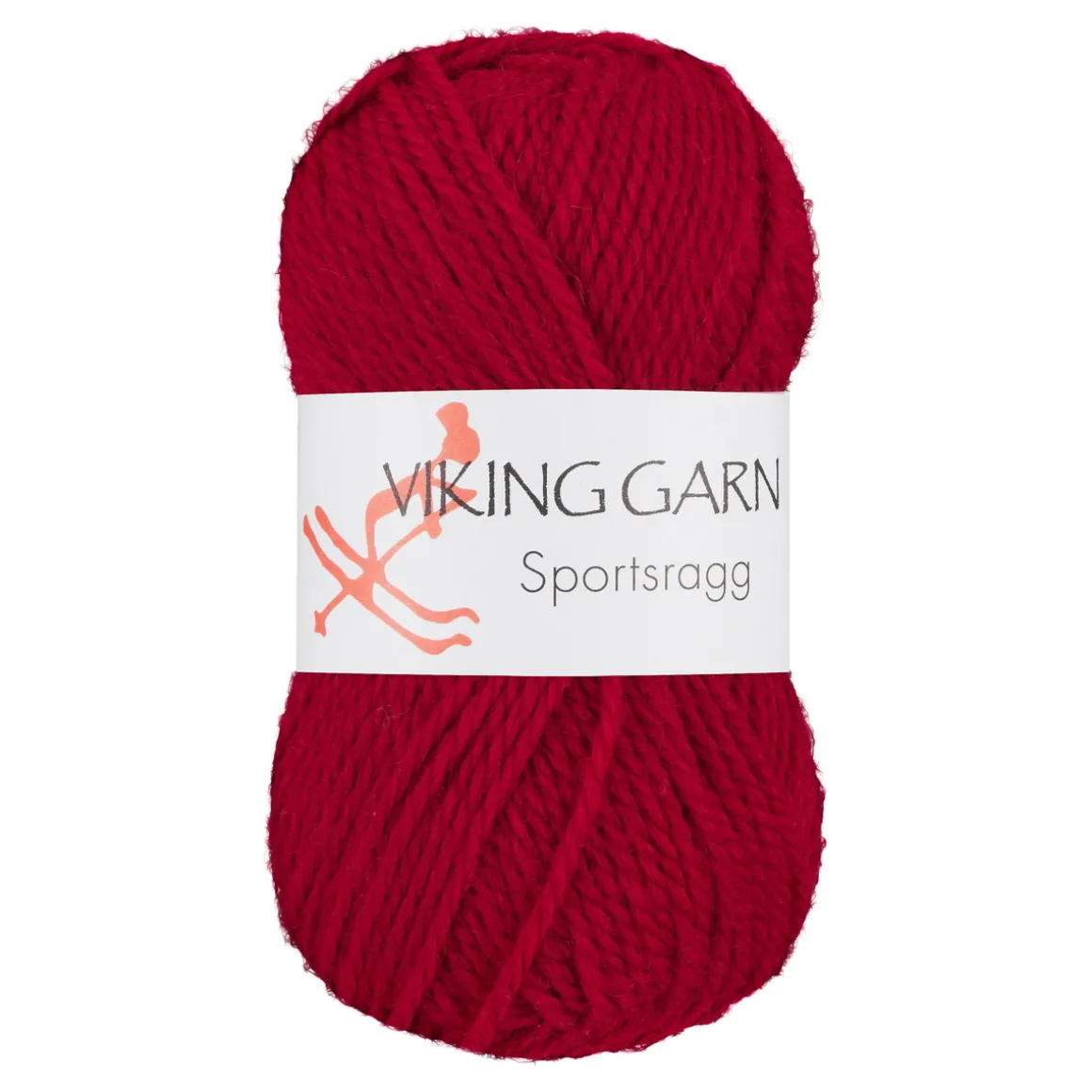Viking Garn Sportsragg 50 g rød 565