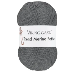 Viking Garn Trend Merino Petite 50 g mørkegrå 315