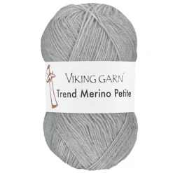 Viking Garn Trend Merino Petite 50 g lysegrå 313