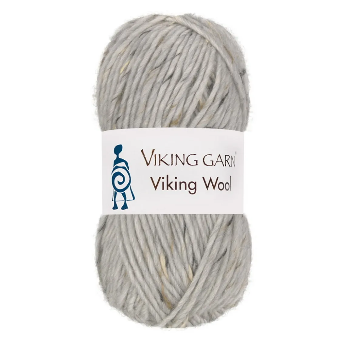 Viking Garn Wool 50 g grå tweed 501