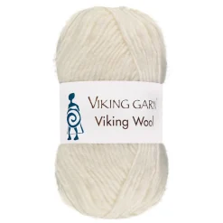 Viking Garn Wool 50 g hvid 500