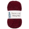 Viking Garn Wool 50 g mørkerød 555