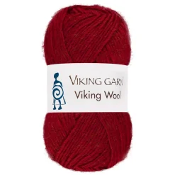 Viking Garn Wool 50 g rød 560