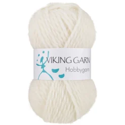Viking Hobbygarn 50 g hvid 900