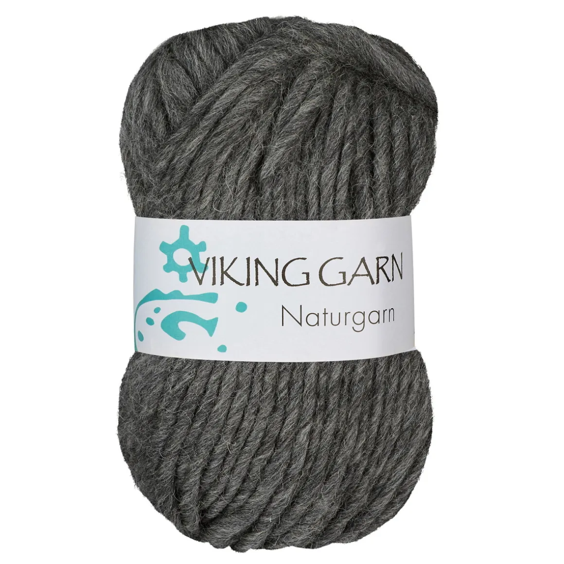 Viking Naturgarn 50 g mørkegrå 615