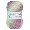 Viking Naturgarn 50 g rosa/grå 677