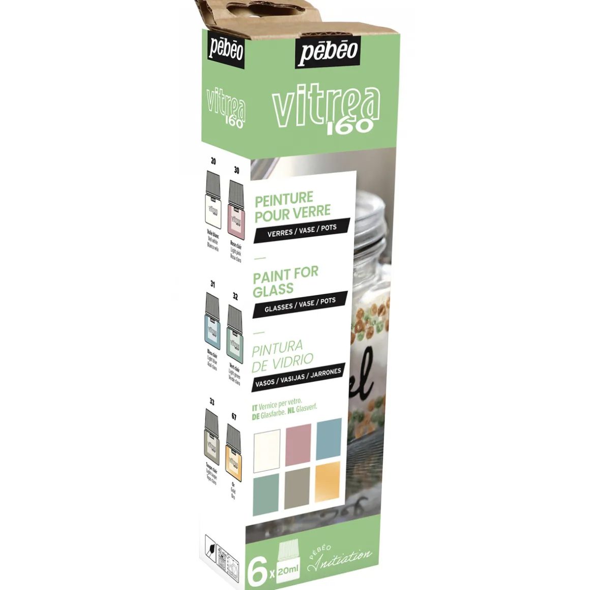 Vitrea glasmal. pastel 6x20ml