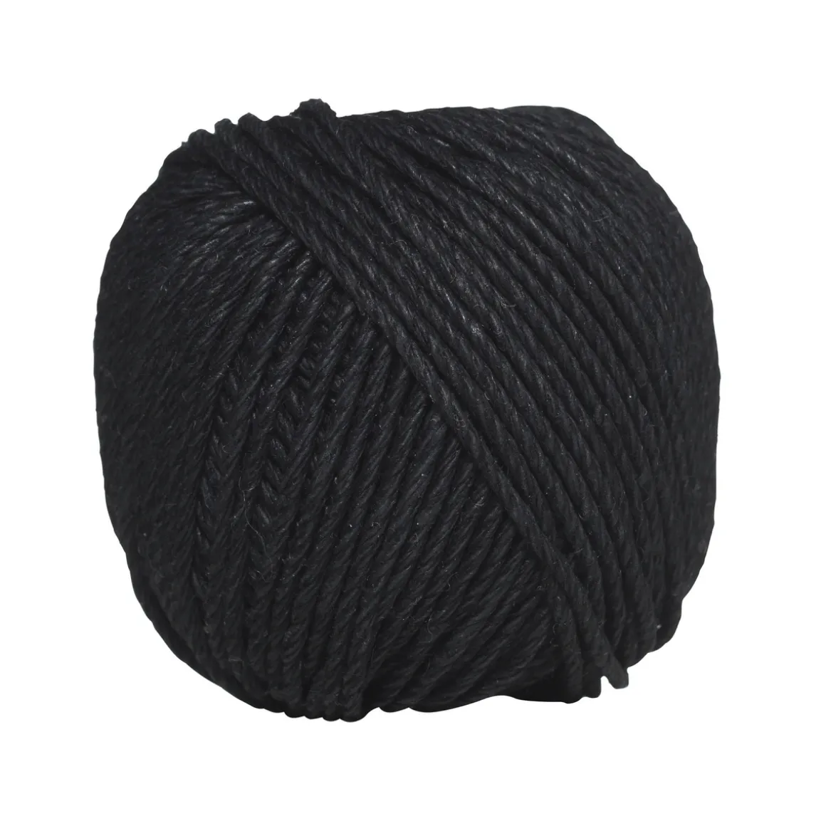 Vokset hampesnor 25 m 2mm sort