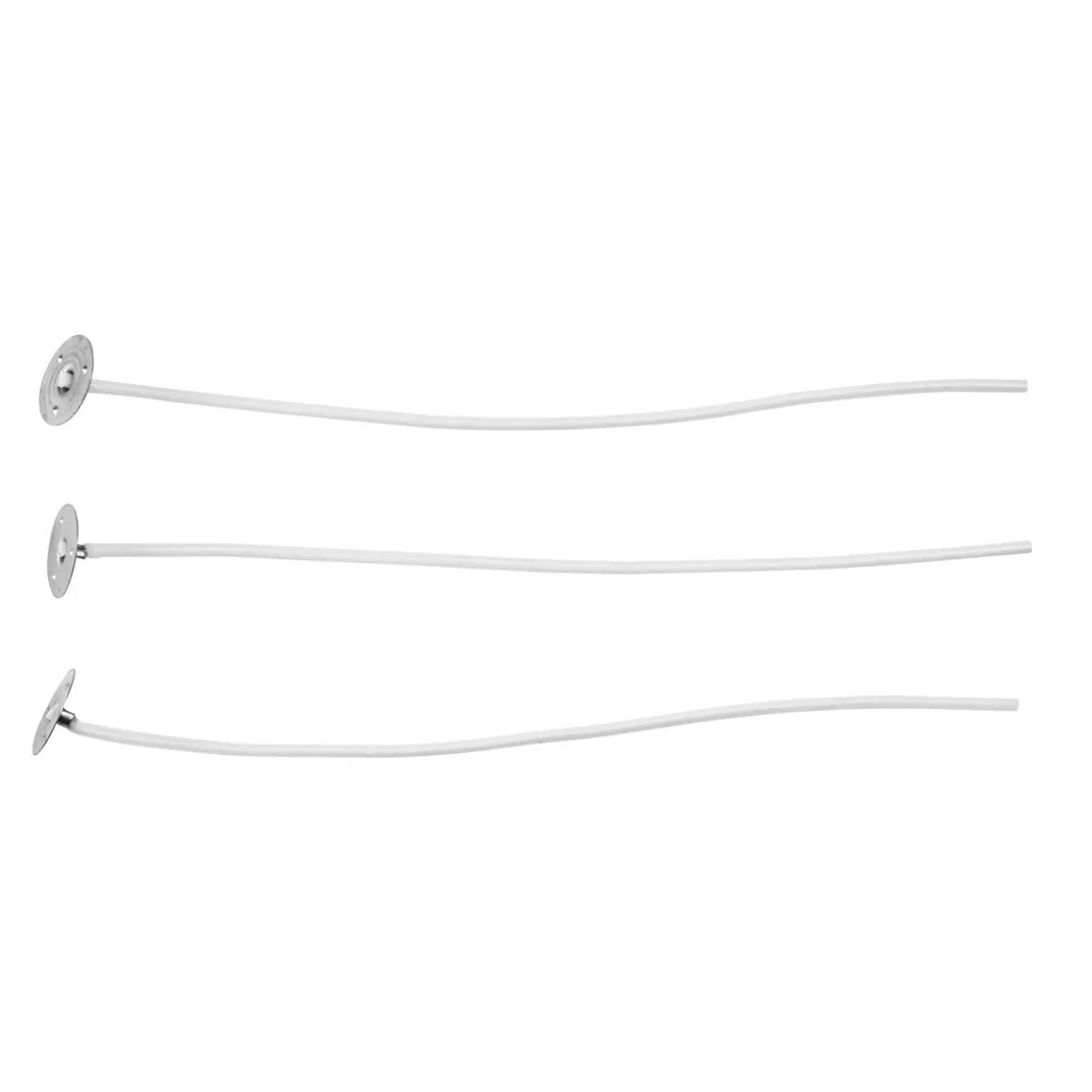 Vokset væge med vægeholder, til lysgelé/gellys, 10-pak Længde 15 cm.