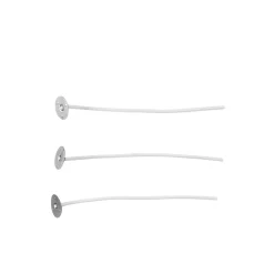 Vokset væge med vægeholder, til lysgelé/gellys, 10-pak Længde 9 cm.