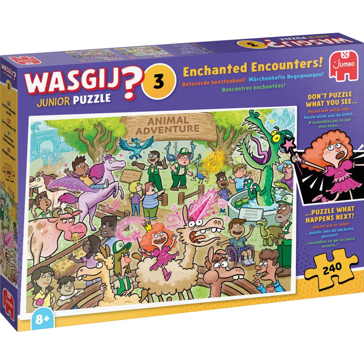 Wasgij Junior puslespil #3 – Enchanted encounters! 240 brikker, 68×49 cm