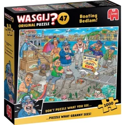 Wasgij puslespil #47 Boating Bedlam! 1000 brikker, 68x49 cm.