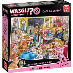 Wasgij puslespil #27 Caffe to Latte! 1000 brikker, 68x49 cm.
