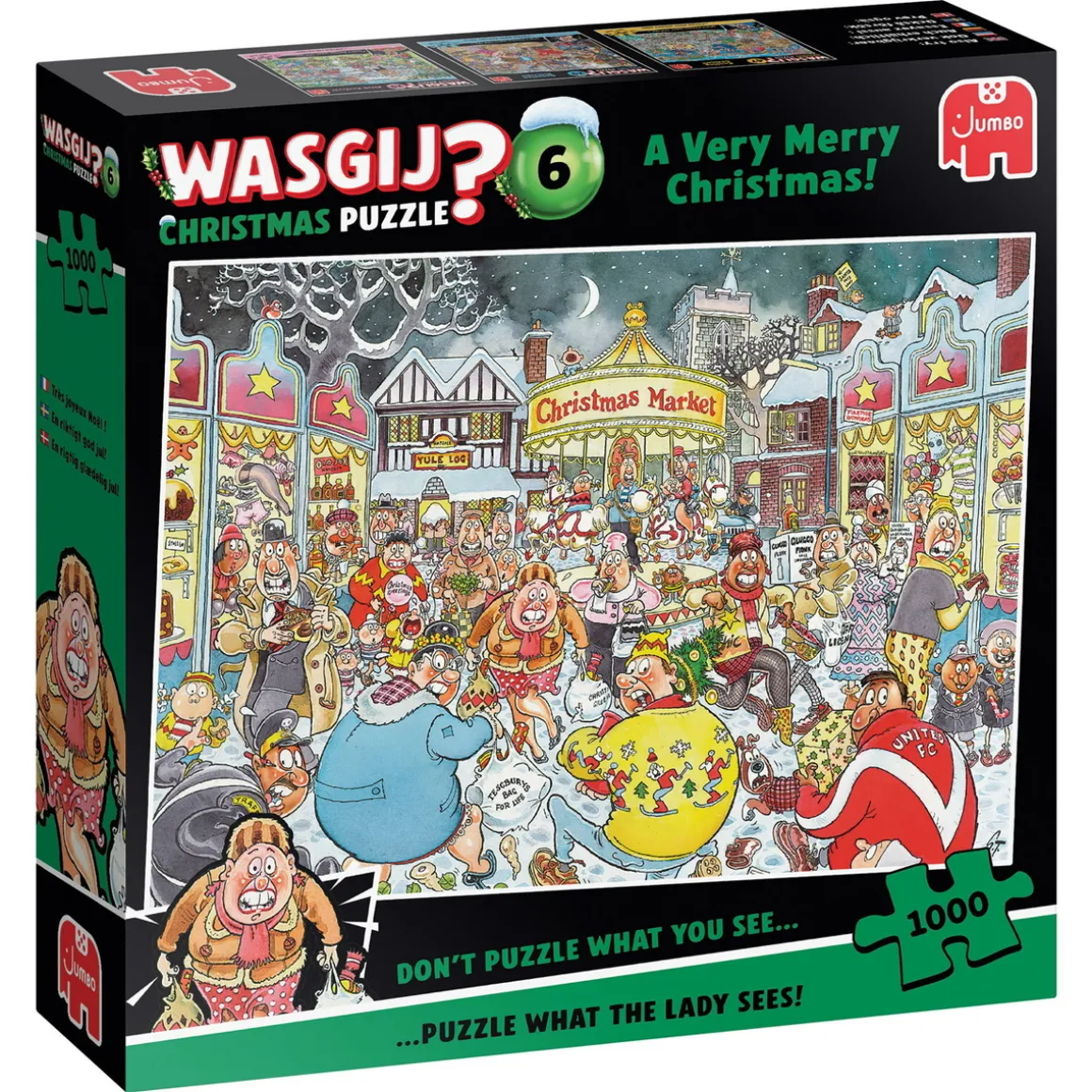 Wasgij puslespil #6 Christmas – A Very Merry Christmas! 1000 brikker, 68x49 cm.