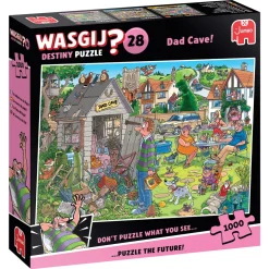 Wasgij puslespil #28 Dad Cave! 1000 brikker, 68x49 cm.