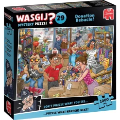 Wasgij puslespil #29 Donation Debacle! 1000 brikker, 68x49 cm.