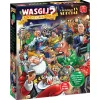 Wasgij puslespil julekalender 2026 – Christmas TV Special, 24 julepuslespil à 54 brikker!