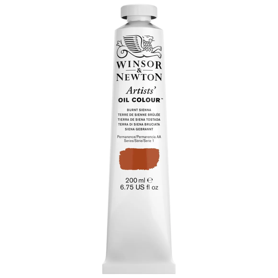 Winsor & Newton Artists' oliefarve 200 ml Burnt sienna 74