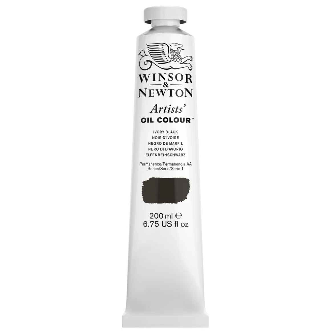 Winsor & Newton Artists' oliefarve 200 ml Ivory black 331