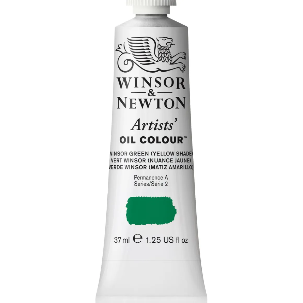 Winsor & Newton Artists' oliefarve 37 ml Winsor Green (Yellow Shade) 721