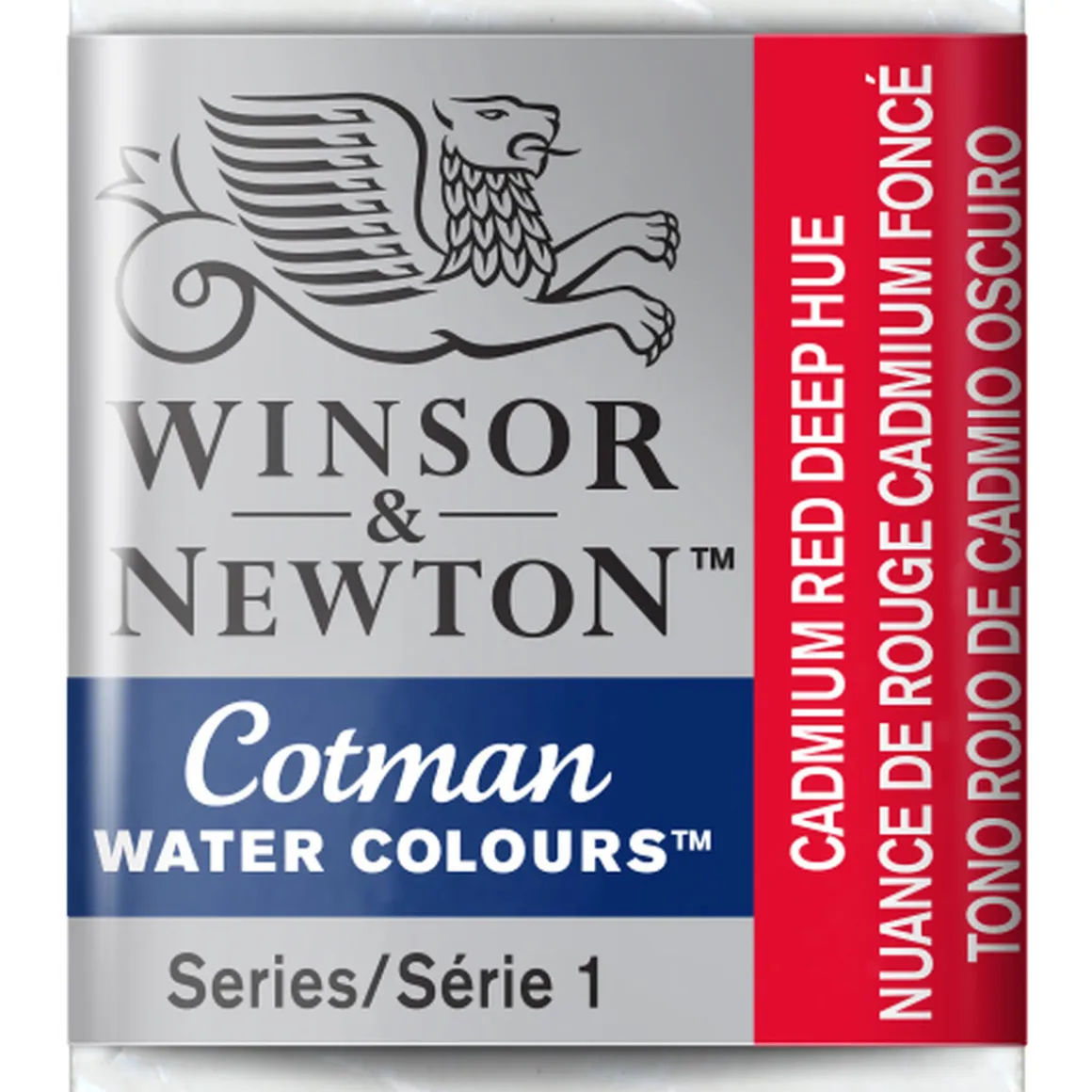 Winsor & Newton Cotman akvarelfarve half pan – Cadmium Red Deep Hue 098