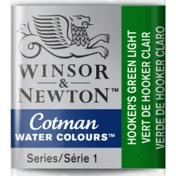 Winsor & Newton Cotman akvarelfarve half pan – Hookers Green Light 314