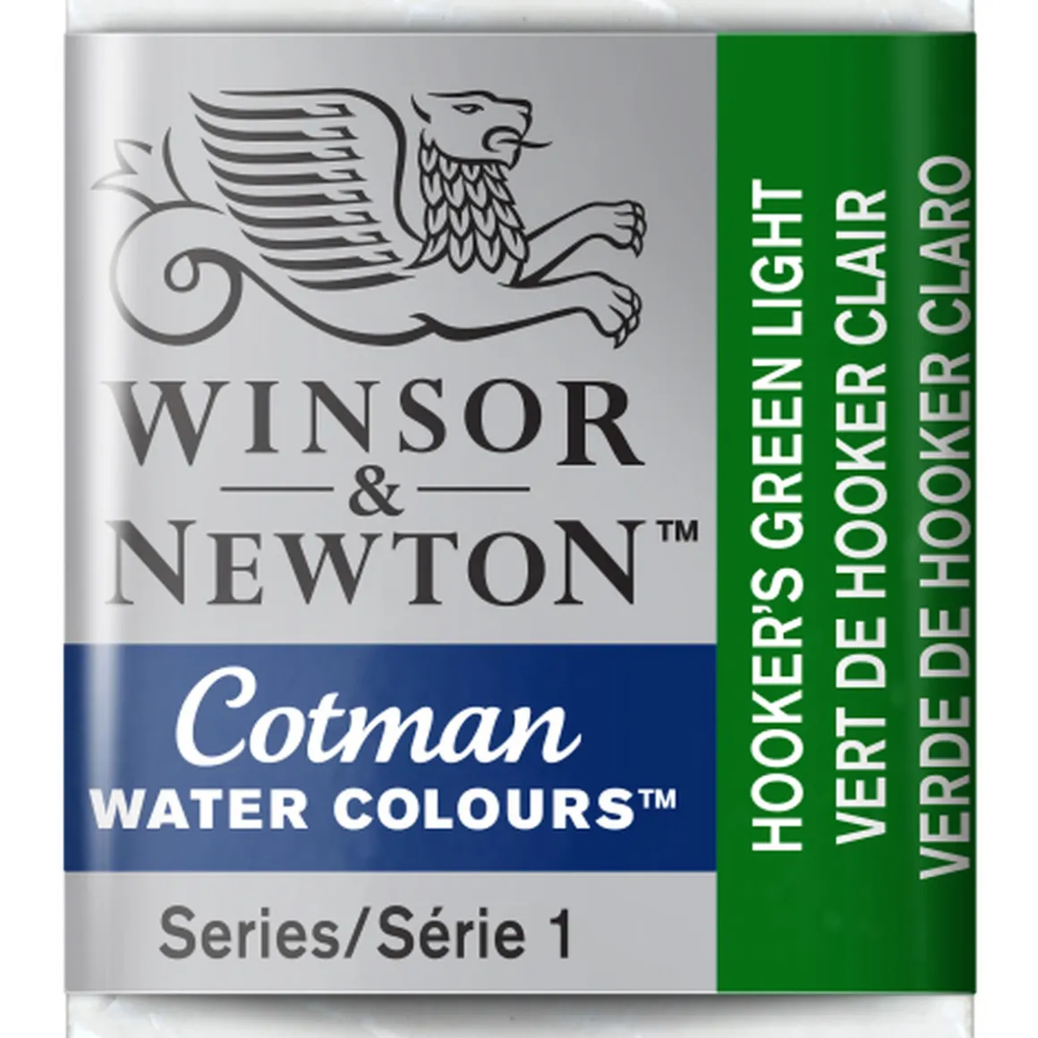 Winsor & Newton Cotman akvarelfarve half pan – Hookers Green Light 314