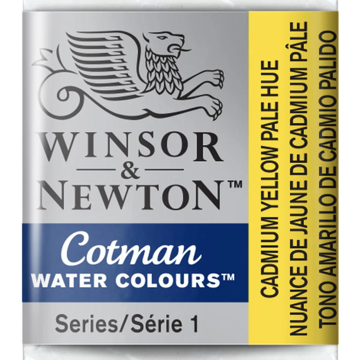 Winsor & Newton Cotman akvarelfarve half pan – Cadmium Yellow Pale Hue 119