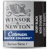 Winsor & Newton Cotman akvarelfarve half pan – Ivory Black 331