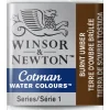 Winsor & Newton Cotman akvarelfarve half pan – Burnt Umber 076