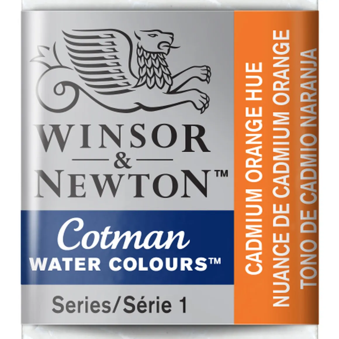 Winsor & Newton Cotman akvarelfarve half pan – Cadmium Orange Hue 090