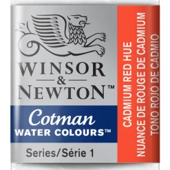 Winsor & Newton Cotman akvarelfarve half pan – Cadmium Red Hue 095