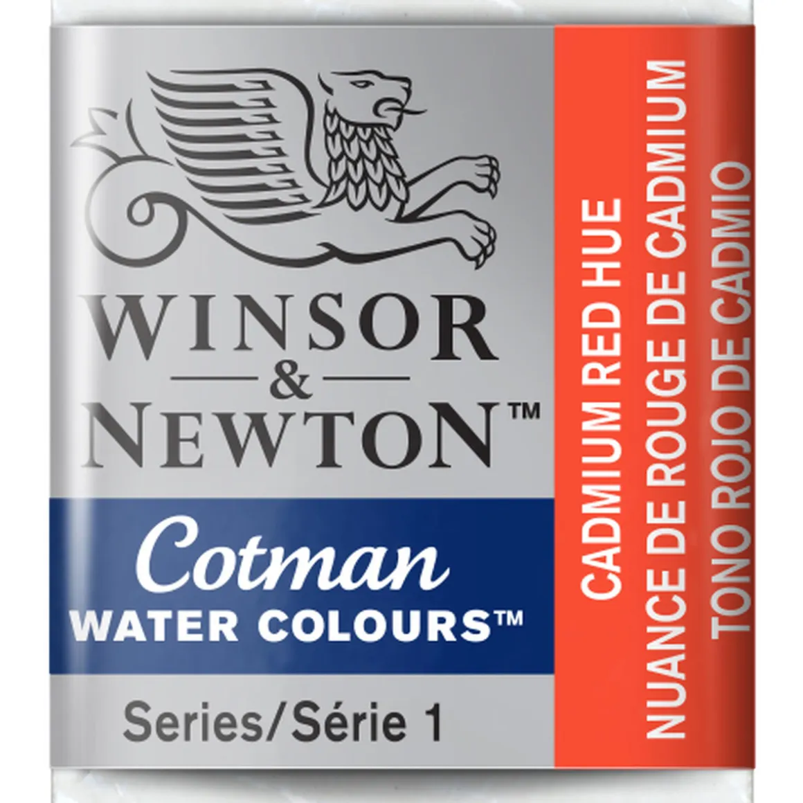 Winsor & Newton Cotman akvarelfarve half pan – Cadmium Red Hue 095