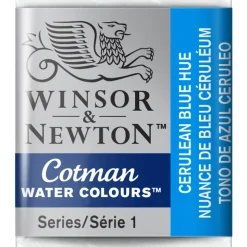 Winsor & Newton Cotman akvarelfarve half pan – Cerulean Blue Hue 139