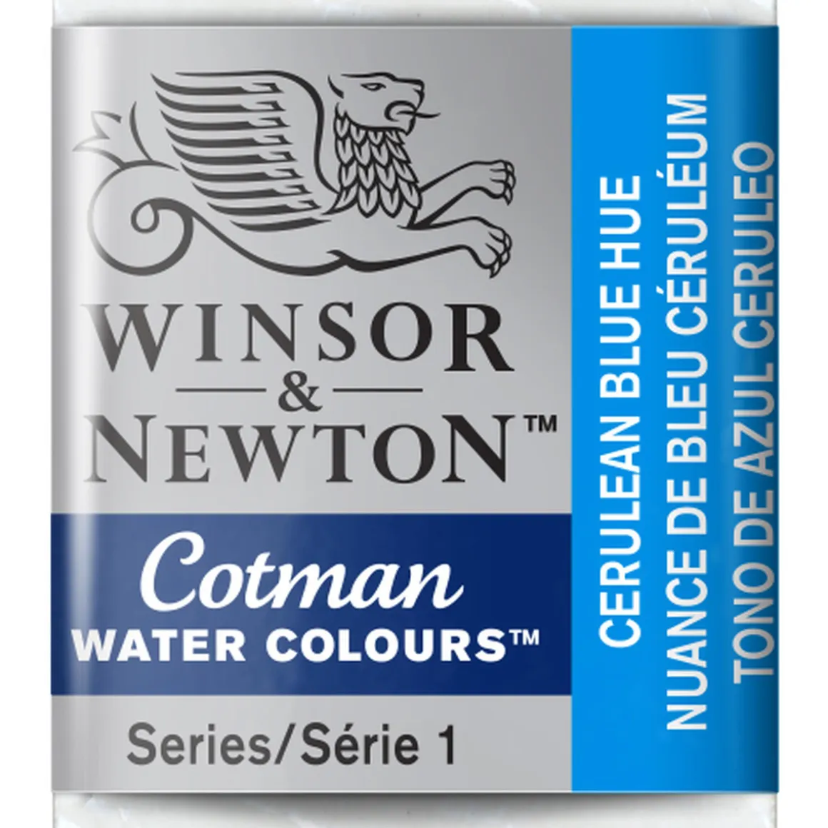 Winsor & Newton Cotman akvarelfarve half pan – Cerulean Blue Hue 139