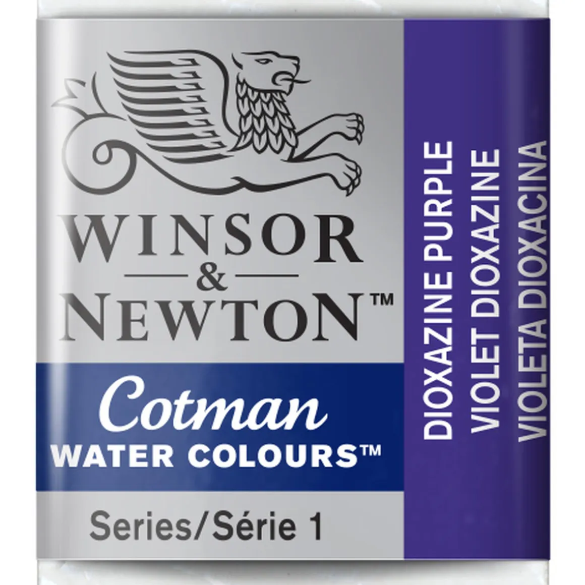 Winsor & Newton Cotman akvarelfarve half pan – Dioxazine Violet 231